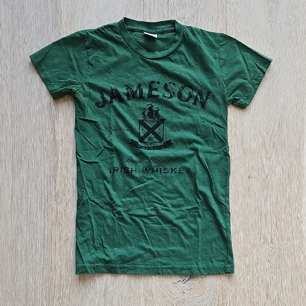 NWOT Jameson Irish Whiskey Green Logo Tee